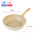 Gewerblicher Haushalt 24cm Wok mit Deckel